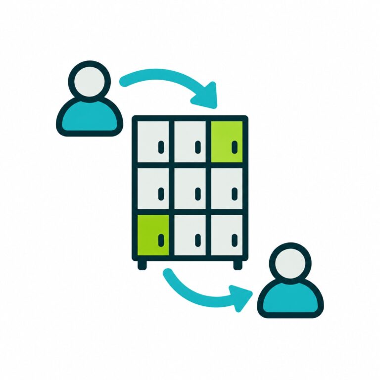 Dynamische toewijzing LoQit smart locker