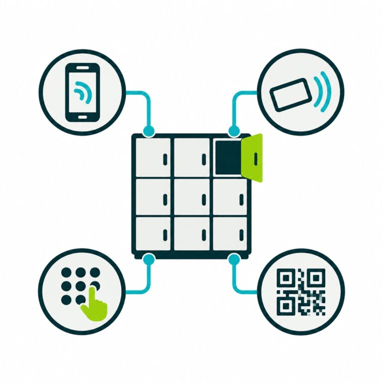 Meerdere toegangsmethoden LoQit smart locker