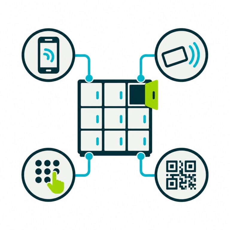 Meerdere toegangsmethoden Nextlox smart locker