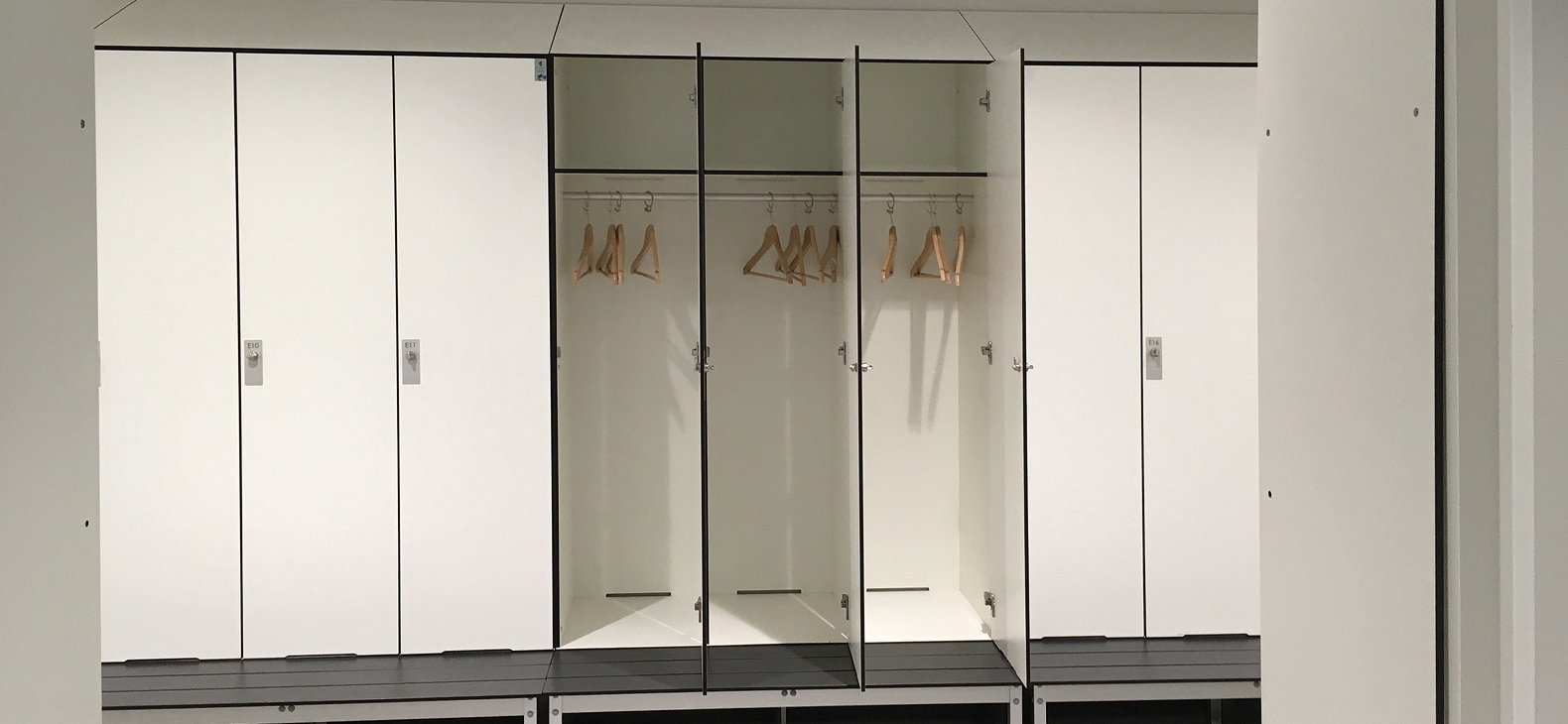 Lockers met cilinderslot voor een industriële productielocatie in Gent