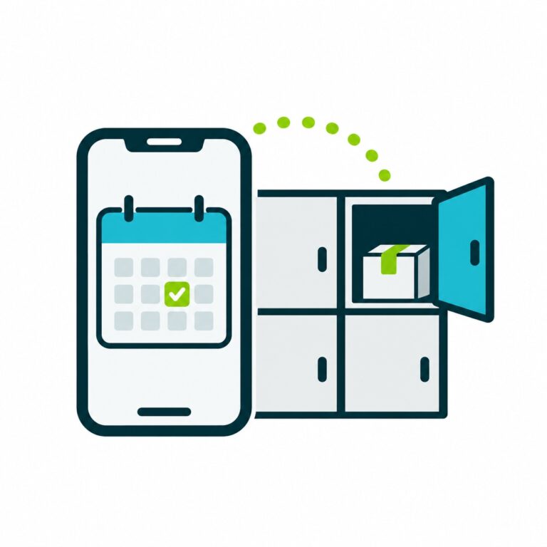 Reserveren via app LoQit smart locker