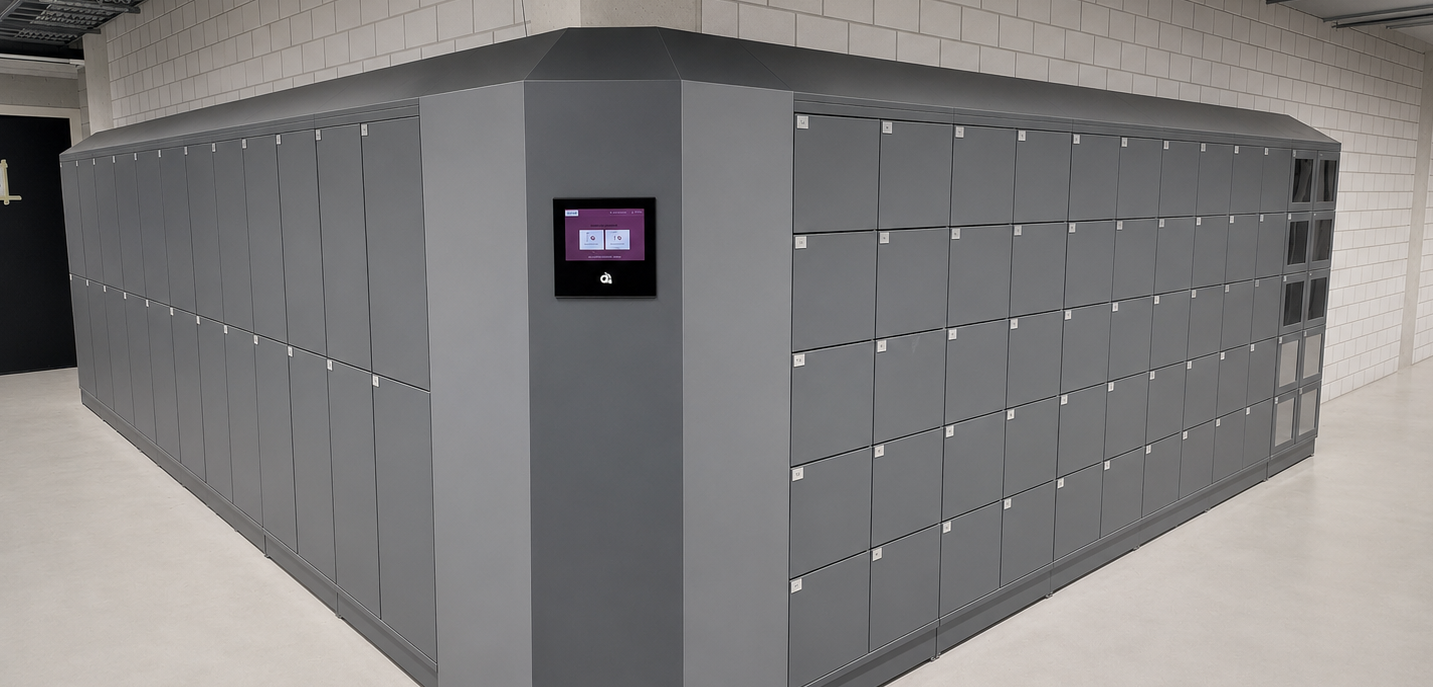 Smart lockers voor medewerkers van Van der Valk Hotel Woerden